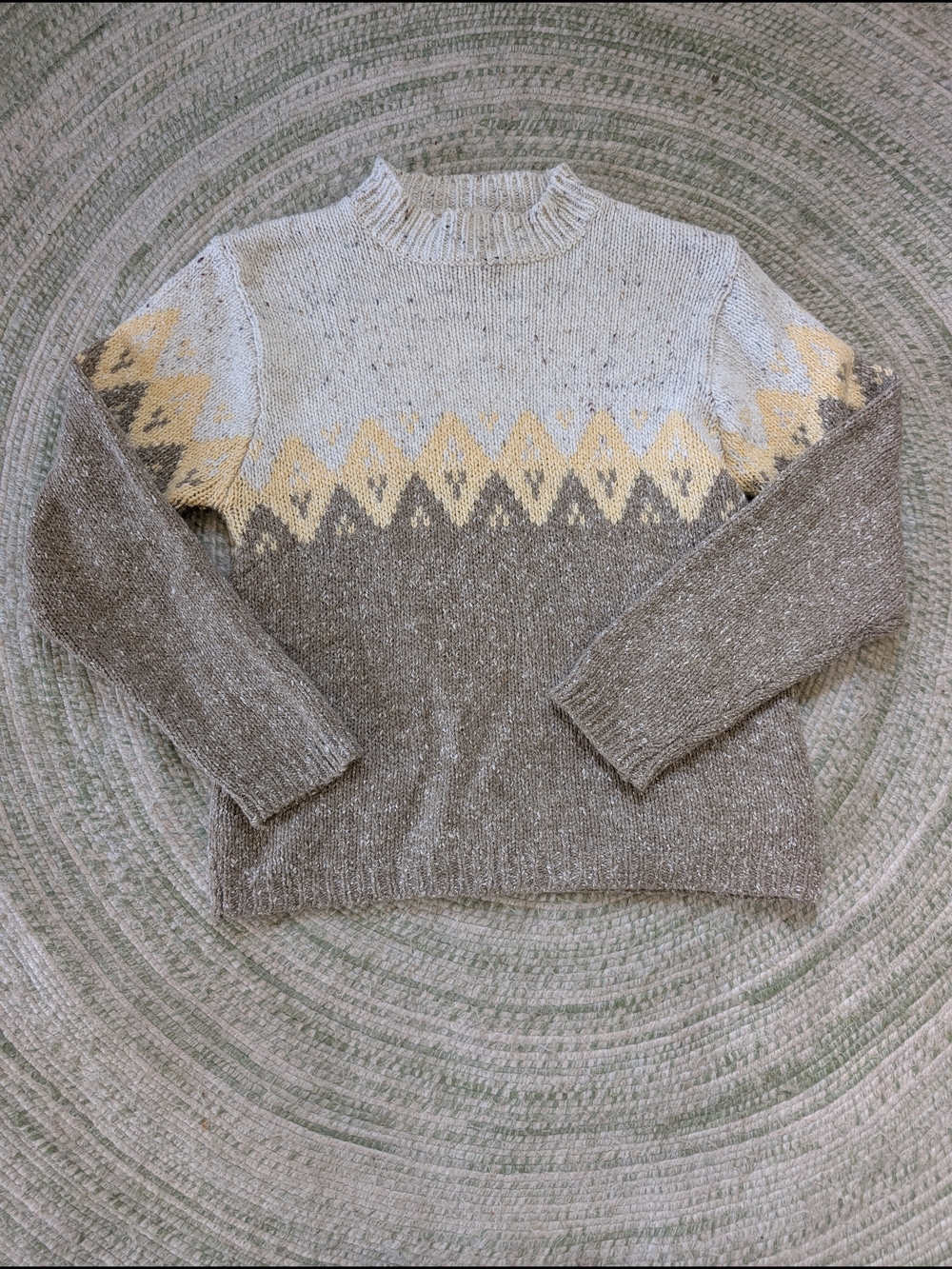 St. John's Bay Cream Speckled Knit Sweater